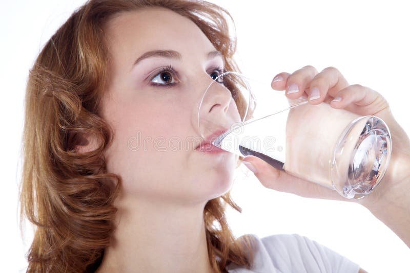 Fitness Model Drinking A Glass Water Stock Photo - Image of exercise, model: 40075182